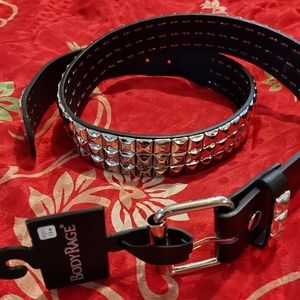 Nwt Silver Studed Belt M/L